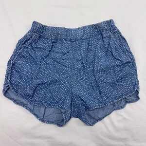 THREAD‎ SUPPLY Blue White Dotted Dolphin Hem Shorts Womens XS